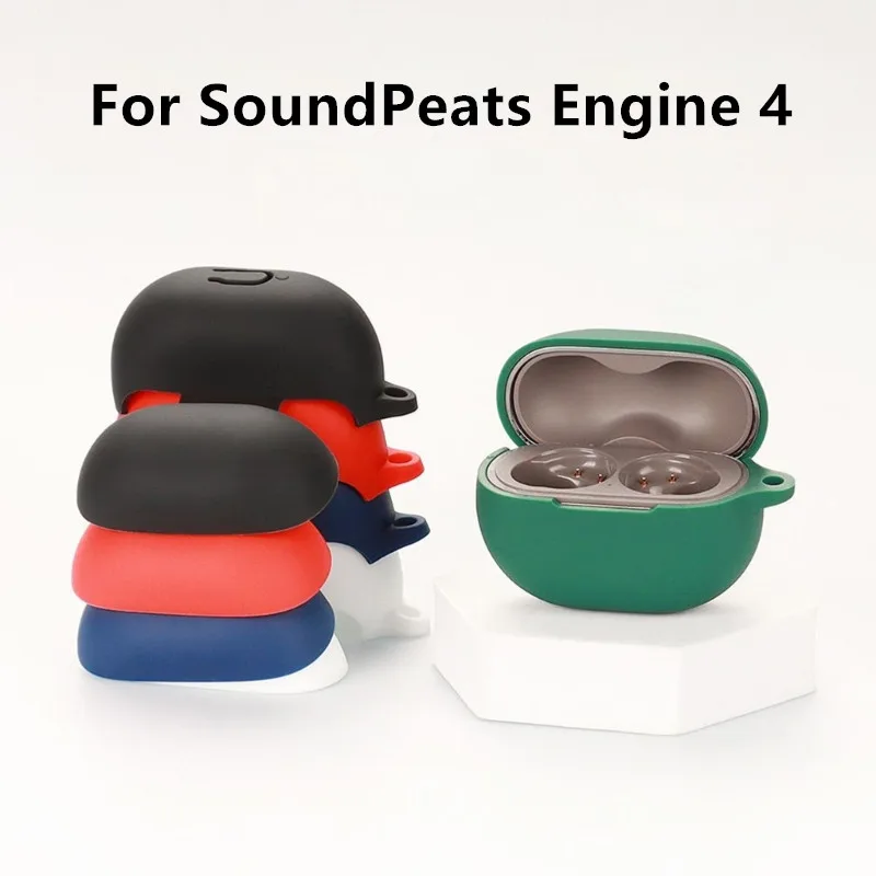 مناسبة لمحرك SoundPeats 4 غطاء سماعة الرأس المقاوم للصدمات، غطاء مقاوم للصدمات - مضاد للغبار وقابل للغسل - حزمة غطاء سيليكون