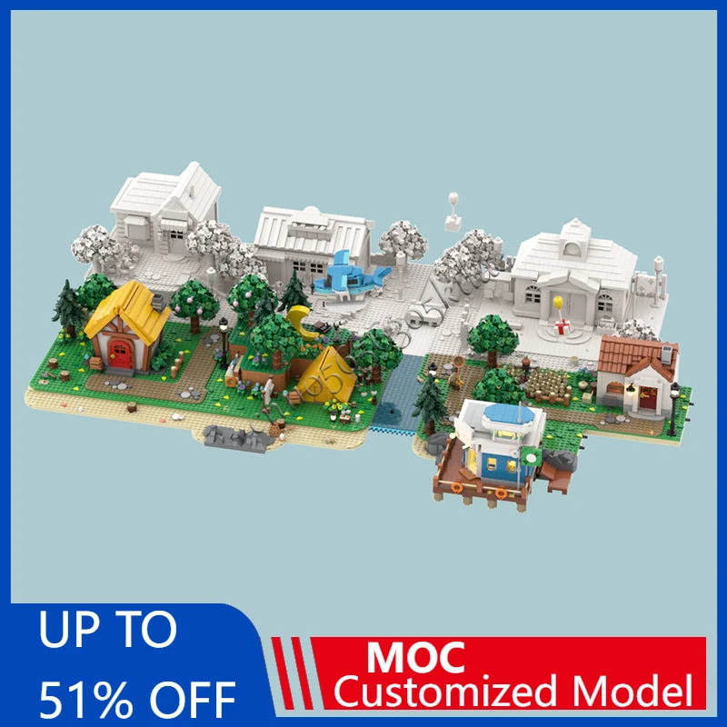 

6276 PCS Medieval Architecture MOC Modular Brick Set City Street View Model Downtown Appartement Buildings Block kit DIY For kid