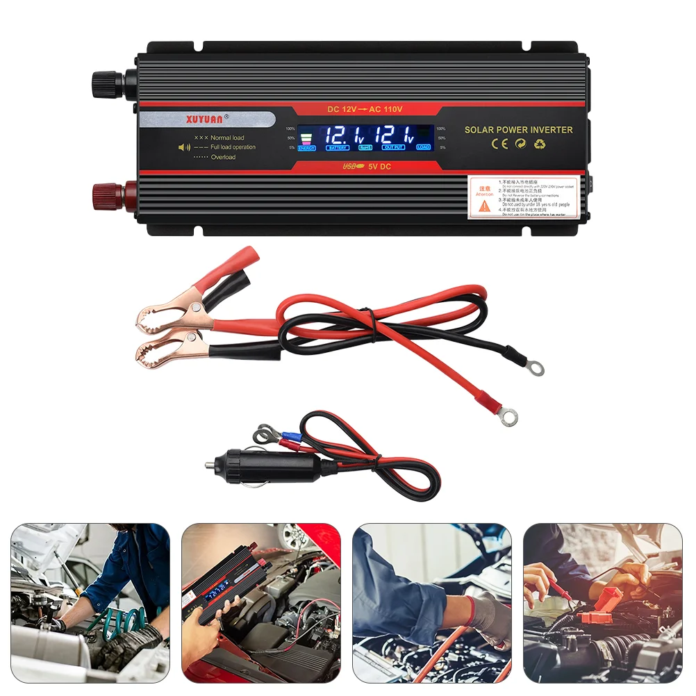 

Car Inverter Power Auto Converter Tool Inverting Device Aluminum-magnesium Alloy