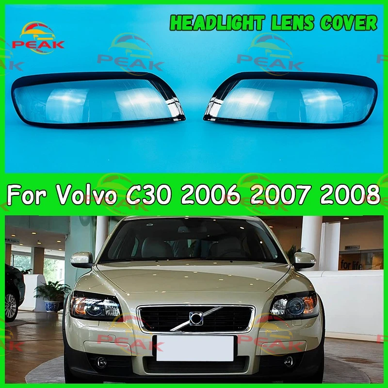

Для Volvo C30 2006 2007 2008 автомобильная фара, абажур, крышка фары, автомобильные аксессуары, автомобильные детали