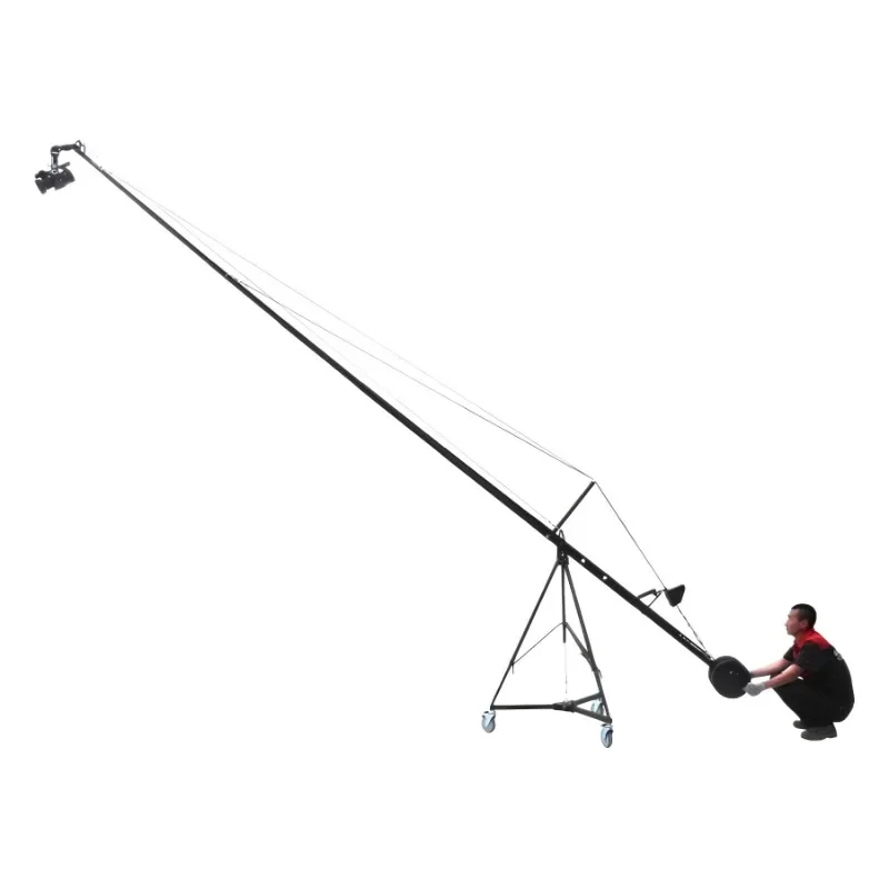 

4-12 meters telescopic fishing rod electronically controlled photography video camera rocker arm electric sliding track SLR trip