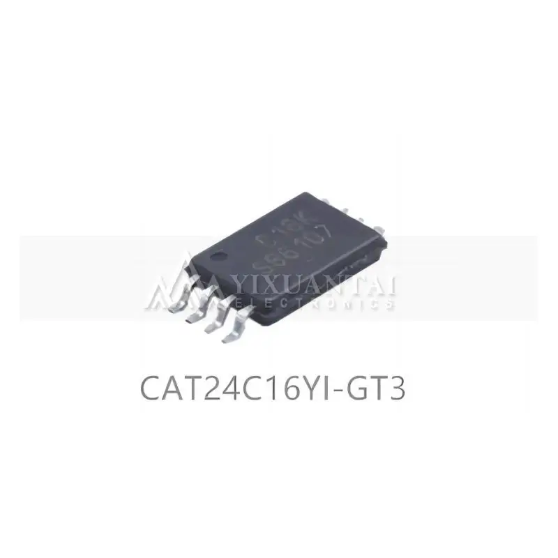 C16KEEPROM ทำเครื่องหมาย CAT24C16YI-GT3 10ชิ้น/ล็อต Serial-2Wire 16K-bit 2K X 8 1.8V/2.5V/3.3V/5V 8-Pin TSSOP T/R ใหม่