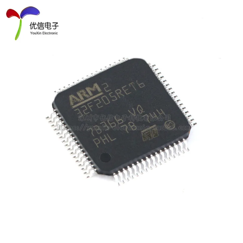 5PCS original authentic STM32F205RET6 LQFP-64 ARM Cortex-M3 32-bit microcontroller MCU  