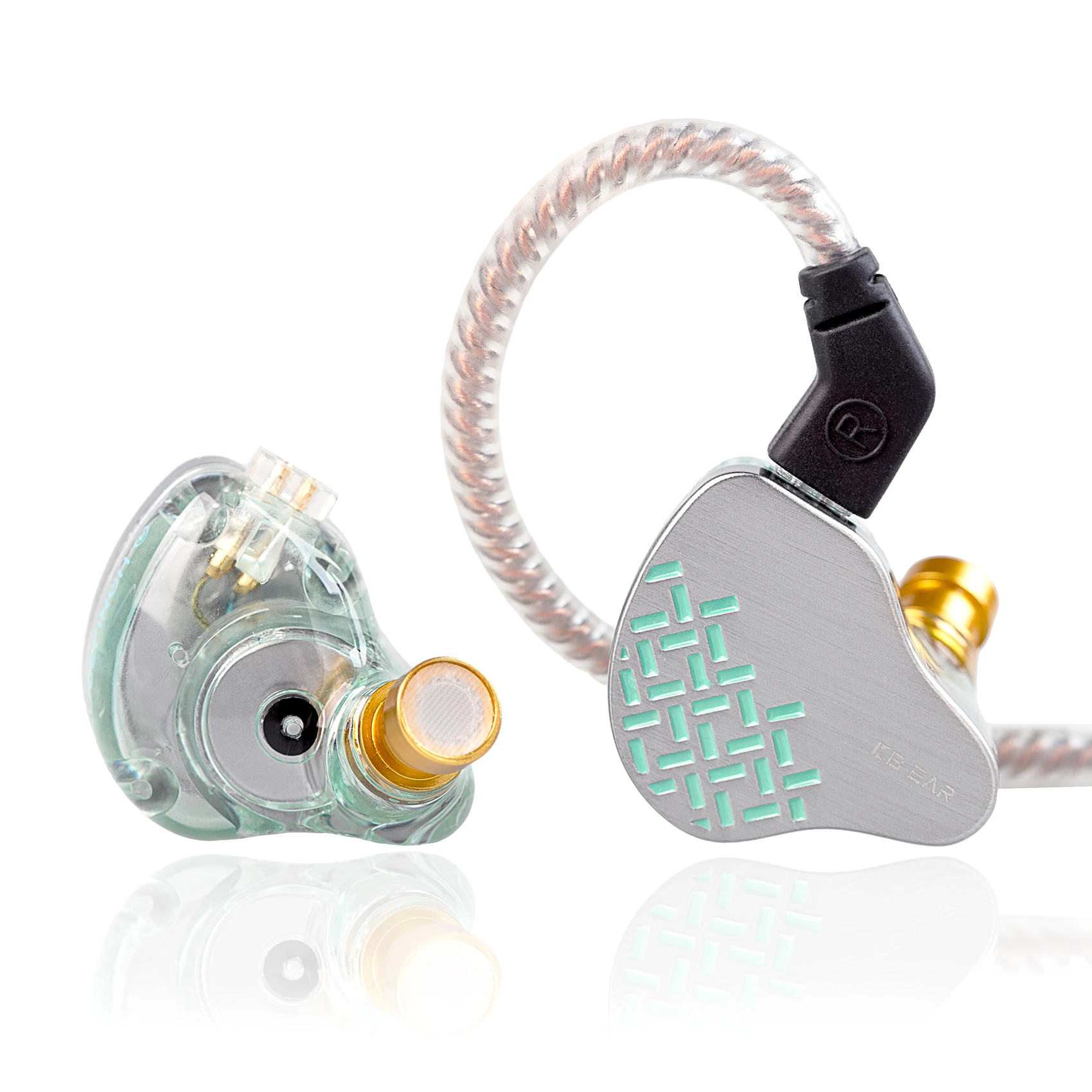 KBEAR Rosefinch 3.5mm/Typec 10mm DD Douszne Monitory HiFi Dynamiczne Słuchawki OFC Przewodowe Słuchawki Muzyczne Zestaw Słuchawkowy KS1 Lark Headset