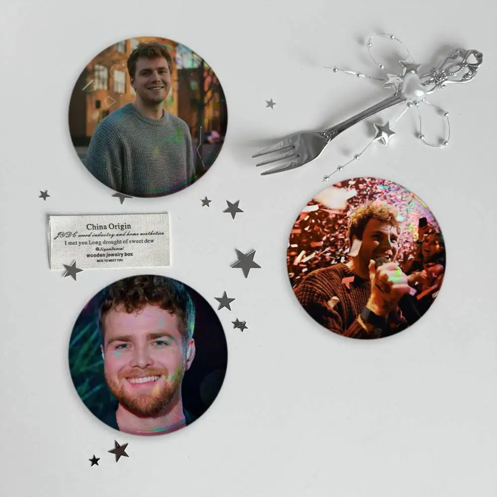 A-Alex warren ordinary Cheaper Than Therapy Badges Button Round Creative Pin Brooch Badge Bag Decor Accessories Fans Collect