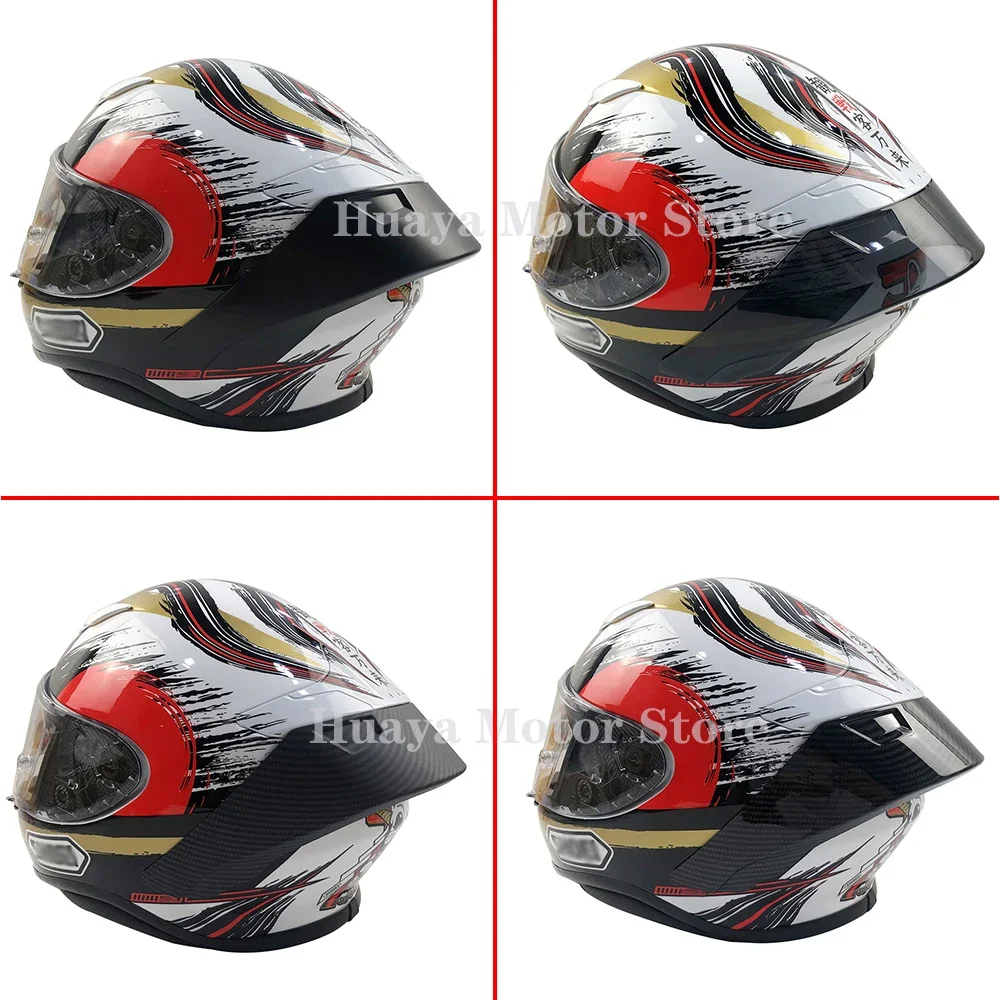 

Carbon fiber appearance Motorcycle Rear Trim Helmet Spoiler Case For SHOEI Z7 Z-7 Accessories