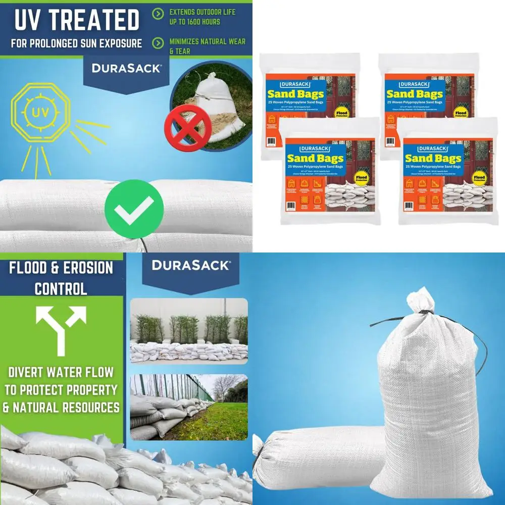 

Прочные белые мешки из полипропилена с защитой от УФ-излучения, 15x27 дюймов, упаковка 100 шт.