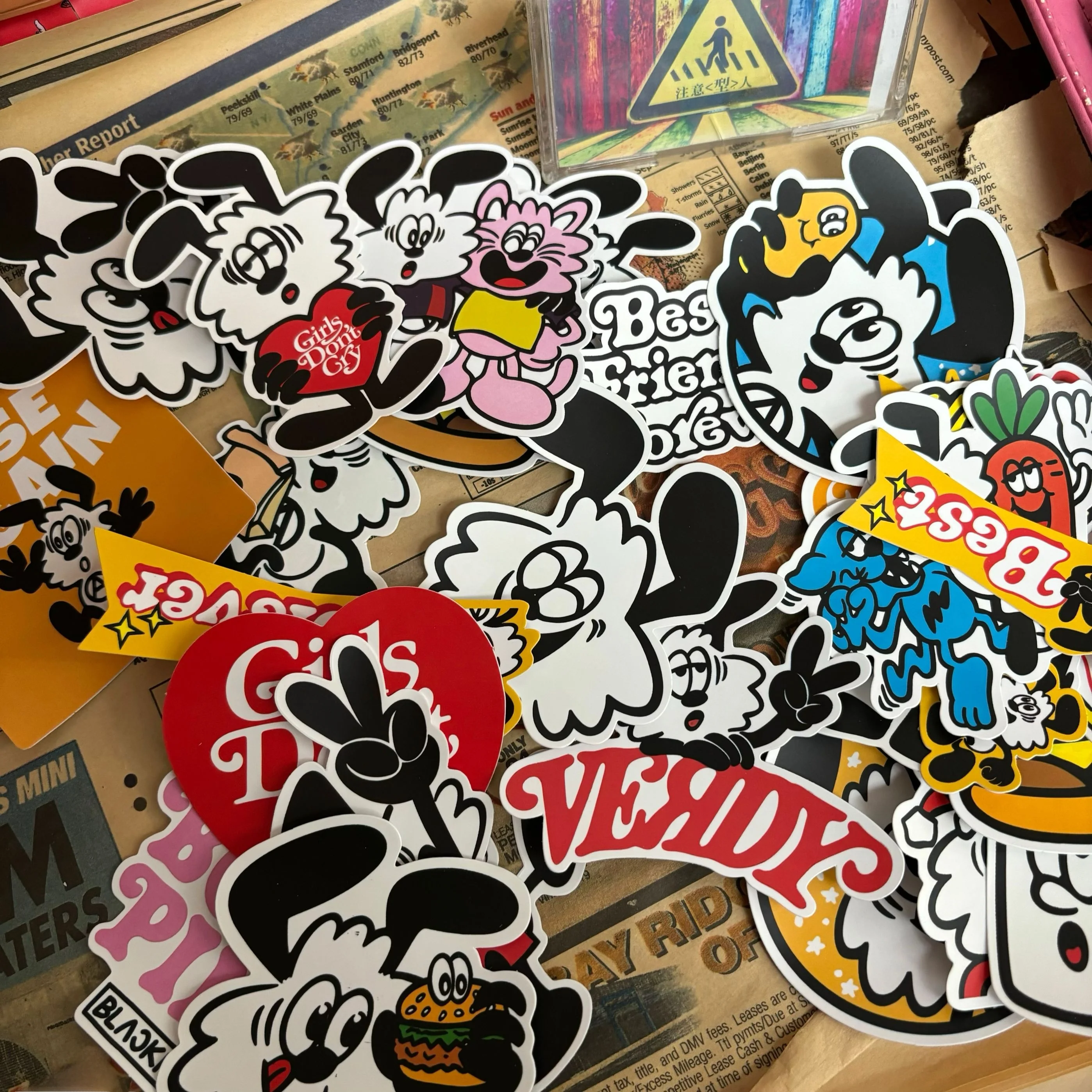 ملصقات كرتونية كلاسيكية من نيجو، ملصقات إبداعية مخصصة، لافتات عصرية للعلامات التجارية، لوازم تجارية، منتجات ورقية