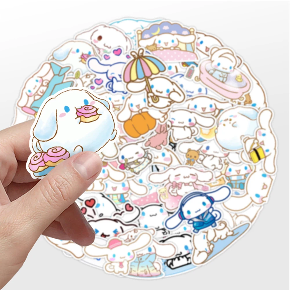 10/30/50pcs niedlichen Cinna moroll Aufkleber Cartoon Dekoration Spielzeug DIY Telefon Gepäck Kühlschrank Skateboard Kawaii Sanrio Aufkleber Kind