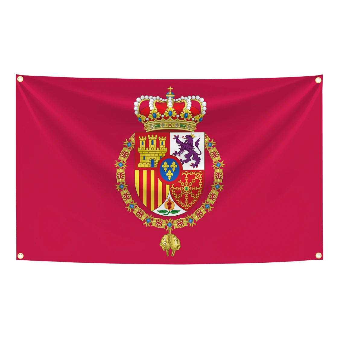 Standard of the King of Spain Flag Hanging High Quality Polyester Gaza Palestinian Flags For Decoration Art Tapestry Banner Gift