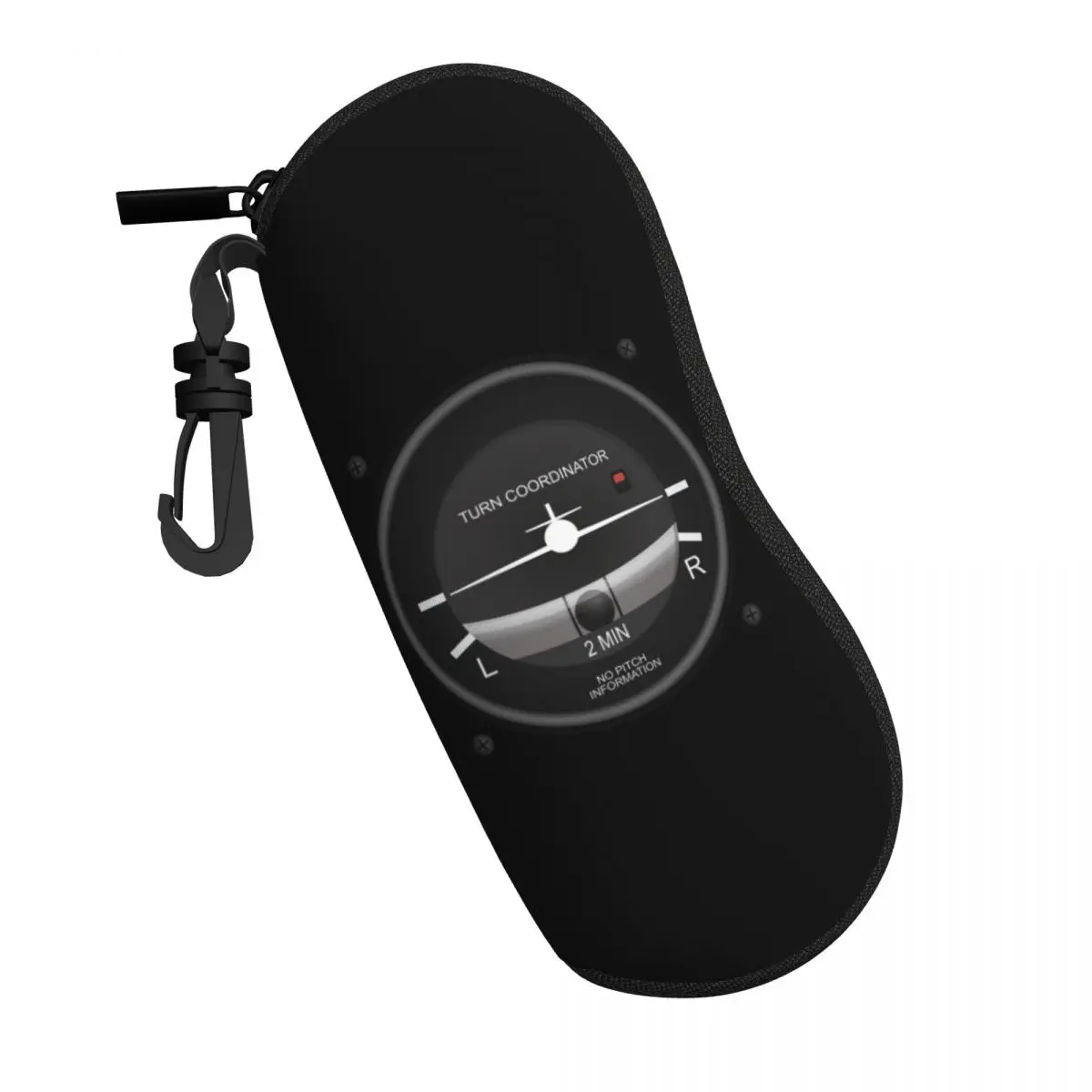 Custom Turn Coordinator Flight Instruments Shell Eyeglasses Protector Cases Sunglass Case Aviation Airplane Pilot Glasses Pouch