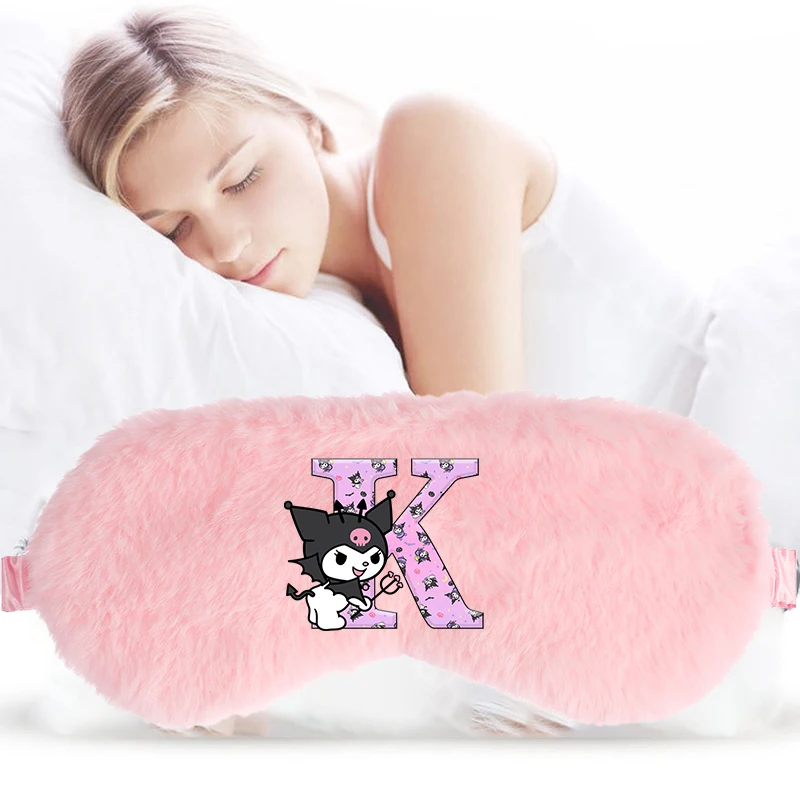 Kuromi أفخم قناع عين Kawaii فتاة تنفس قيلولة لصقة عين الإبداعية الكرتون نمط النوم الغمامة الكبار الأطفال أنيمي الهدايا #2