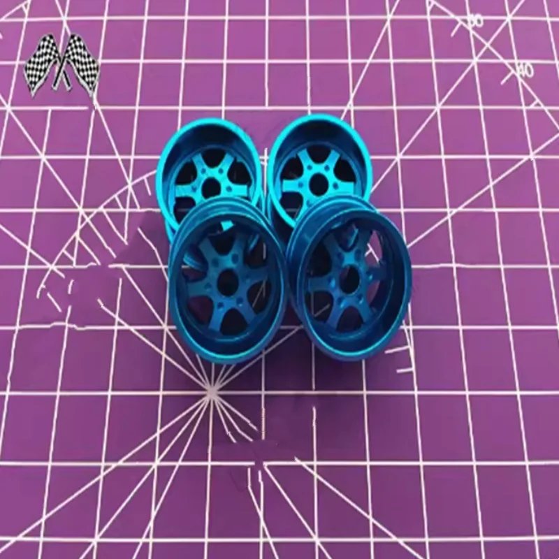 自作タミヤ 4V アクセサリー中径アルミ合金ホイールハブ中径 6 スポークホイールハブ