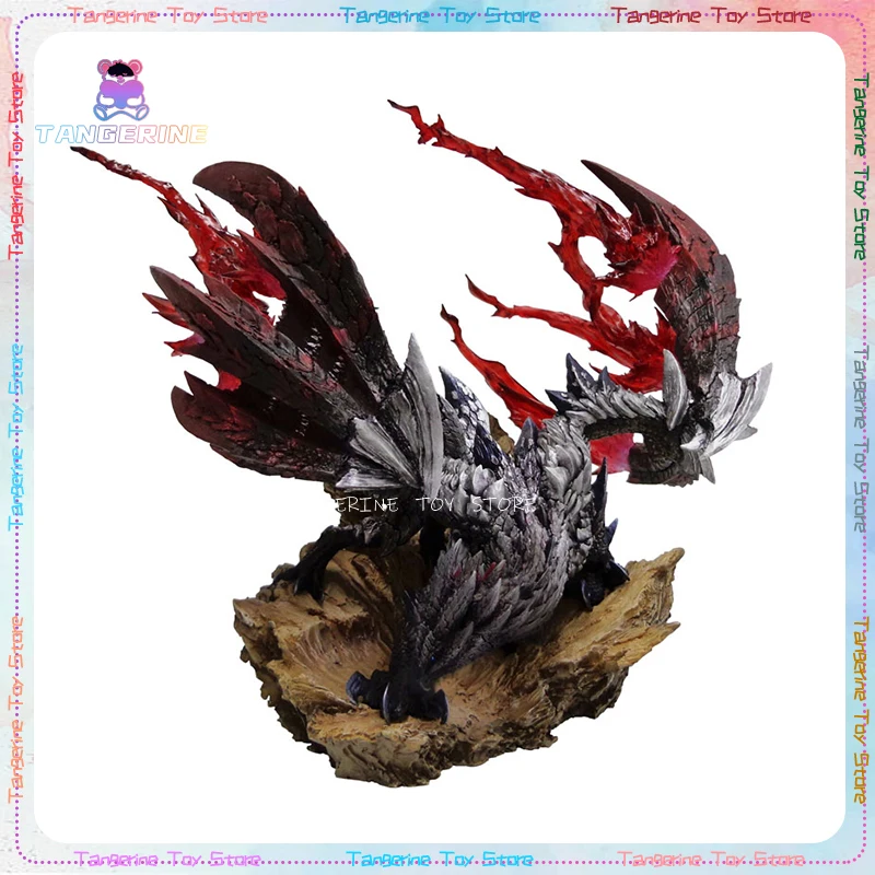 

22cm Monster Hunter Statue Authentic Mysterious Red Light Rage Sky Comet Dragon Cfb Mh Pvc Collectible Model Handmade Toy Gift