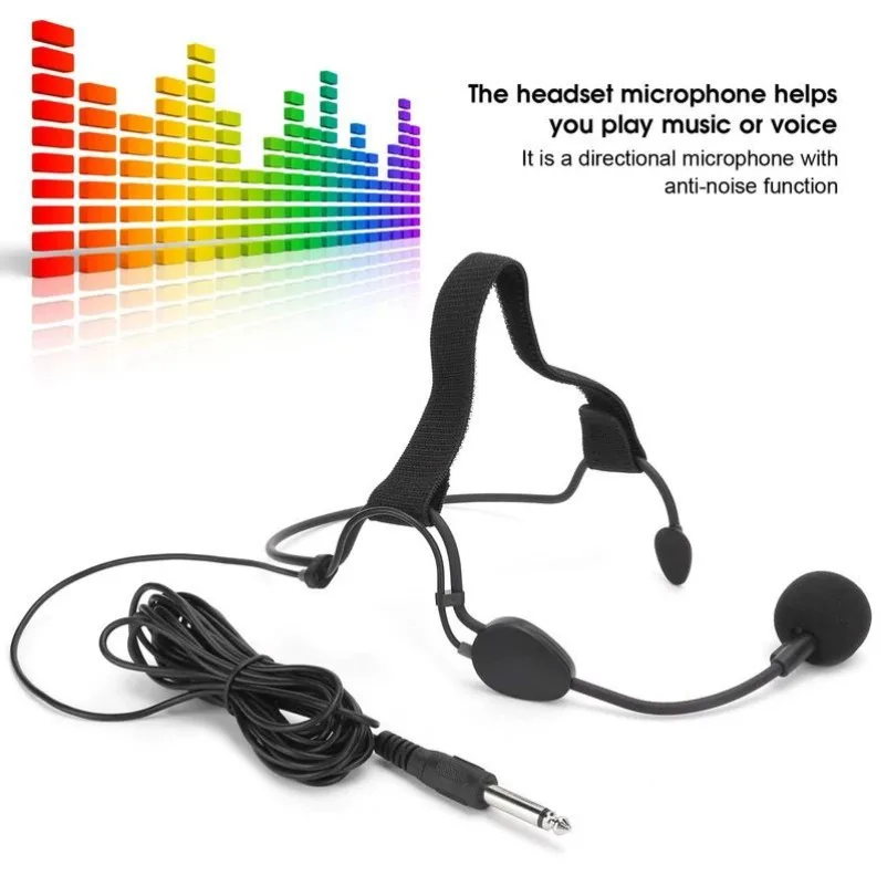 Special black with 6.35 head microphone microphone headset head-mounted performance speech teaching headset