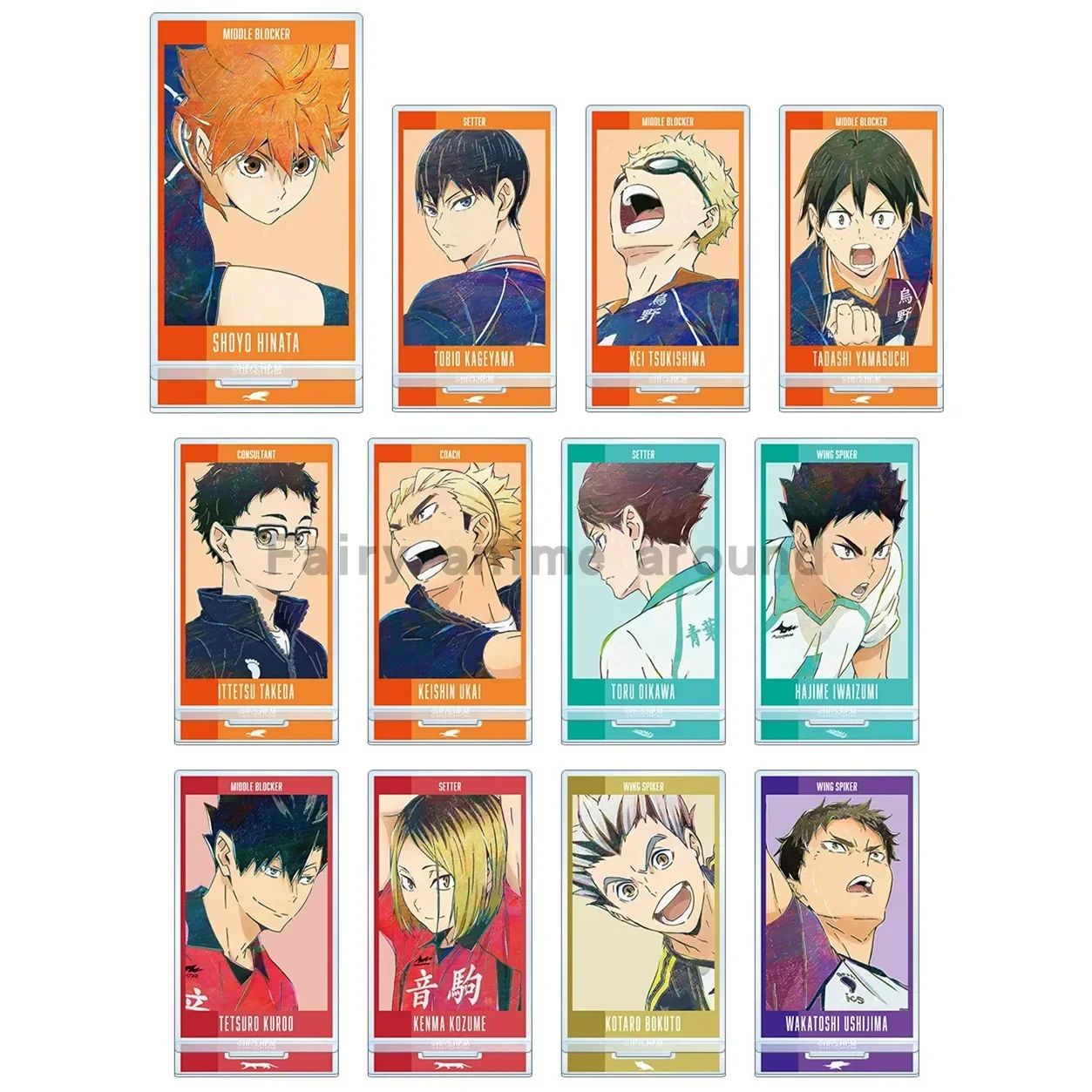 Anime Ushijima Wakatoshi Kuroo Tetsurou Iwaizumi Hajime Mini figurine poupée jeu acrylique support modèle Cosplay jouet cadeau