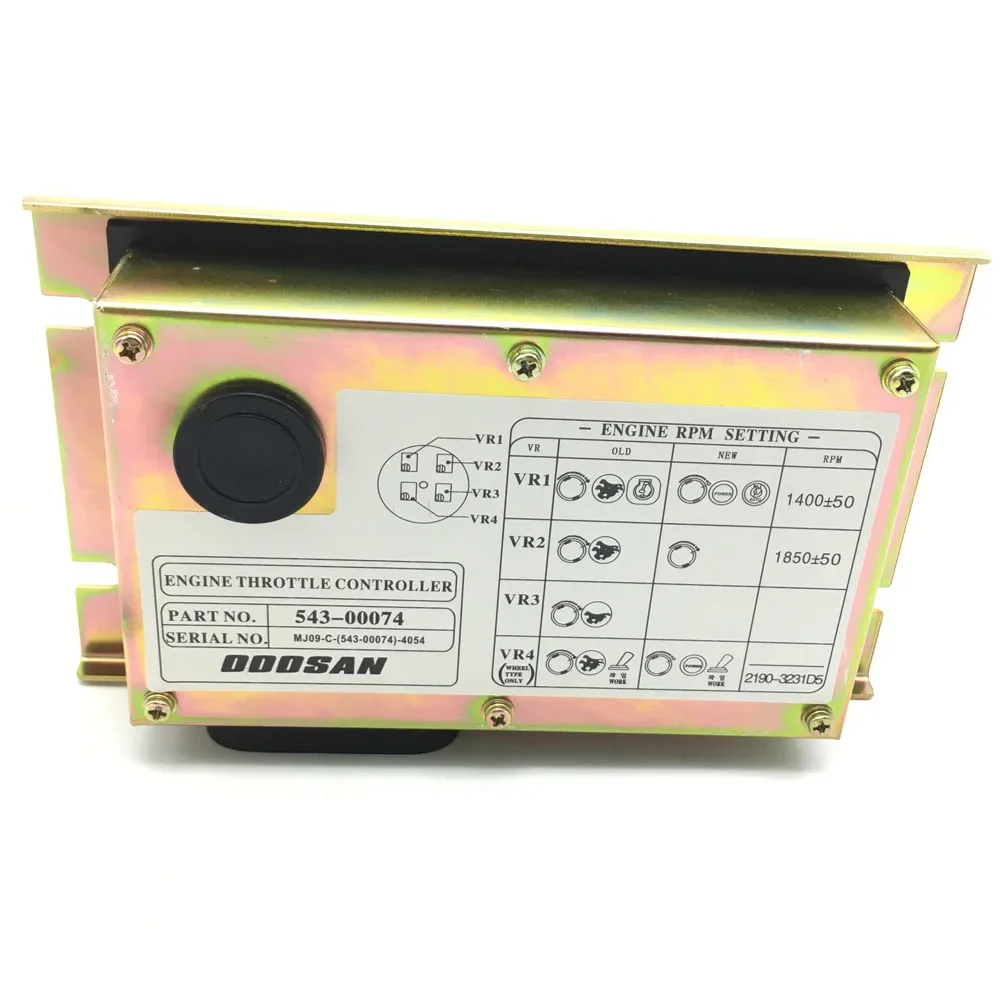 MSparts Excavator Controller 543-00074 Engine Throttle Controller Programmed for Daewoo Doosan Excavator DH225-7 DH220-5 Parts