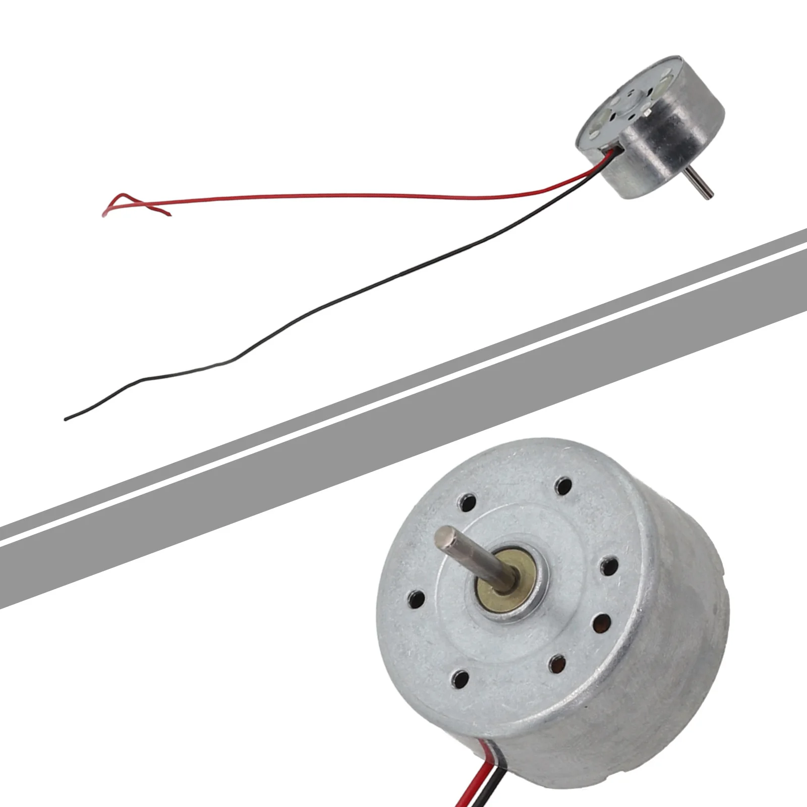 2pc qualidade 300 = motor pendurado pescoço ventilador para diy eletrônico adequado para várias fontes de alimentação dc