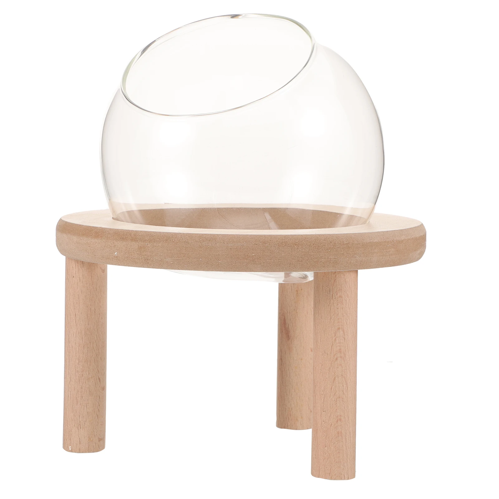 Bañera pequeña de cristal para mascotas, contenedor de baño transparente para hámster, jaula ligera, accesorios para casa de mascotas, 10cm