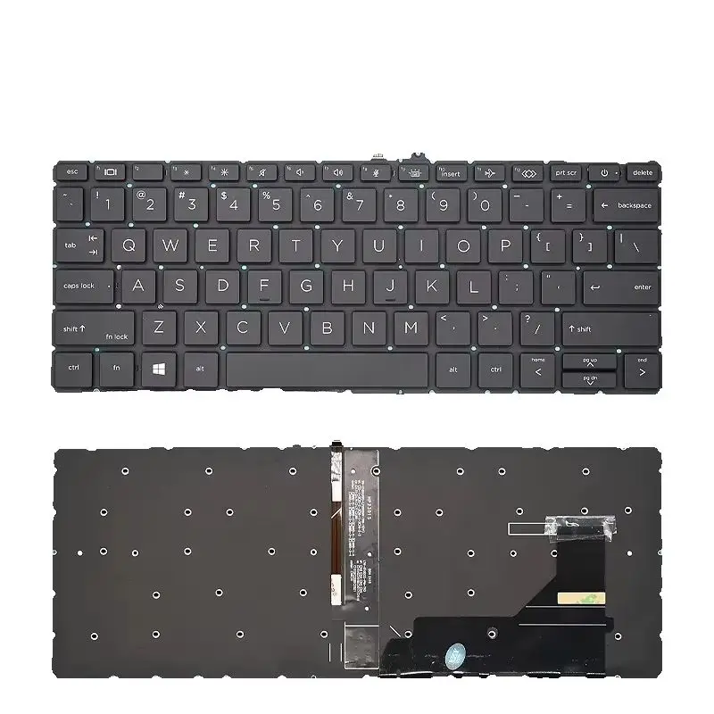 Replacement US/UK/RU/SP Backlit Laptop Keyboard For HP Elitebook 830 G7 G8 835 G8 735 G7 RU ES L85737-001 6037B0161601