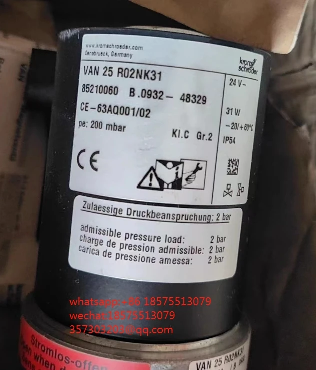 For KROM VAN25R02NK31 Solenoid Valve 85210060 VAN 25 R02NK31 24V 1 Piece