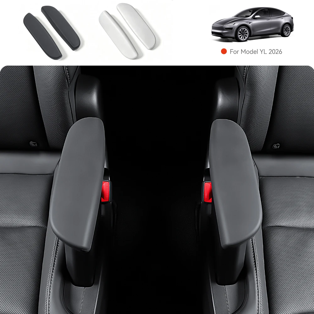 Couverture de protection en silicone souple pour accoudoir de porte arrière de Tesla Model YL, protection anti-usure pour la poignée arrière, intérieur de voiture YZ.