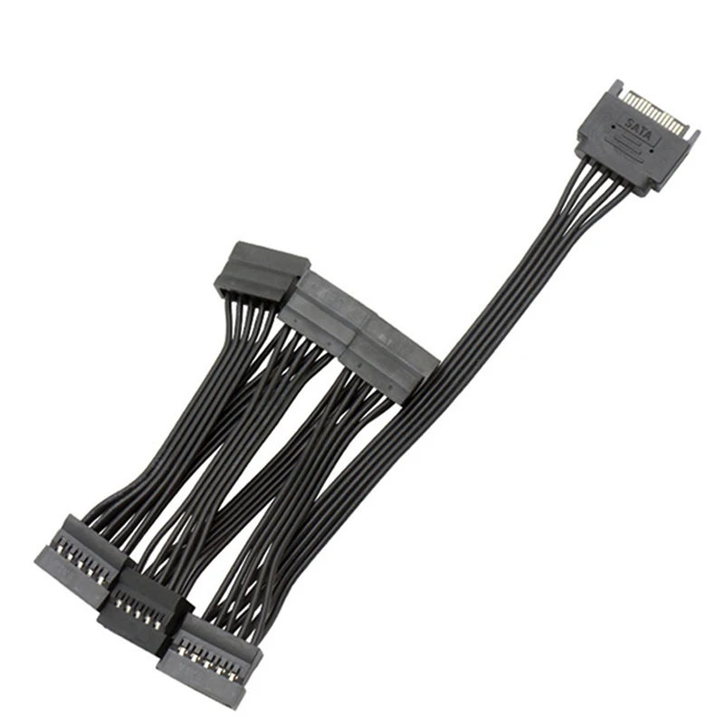 

1PCS 5-wire SATA 15pin male to female extension cable 1 to 1 2 3 4 5 6 for computer hard disk interface power cord