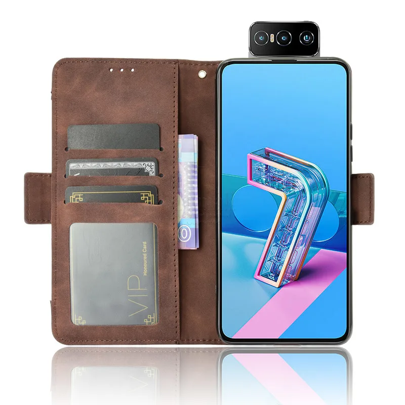 New Style Wallet Cases For ASUS Zenfone 7 Pro ZS671KS Case Magnetic Closure Book Flip Cover For Zenfone 7 ZS670KS Leather Card H