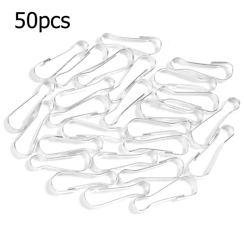 50/100Pcs/lot 20mm0.79in Lanyard Snap Clip Hooks Metal Spring Gourd Purse Buckle Connector for Diy Keychain Zipper Pull Id Card