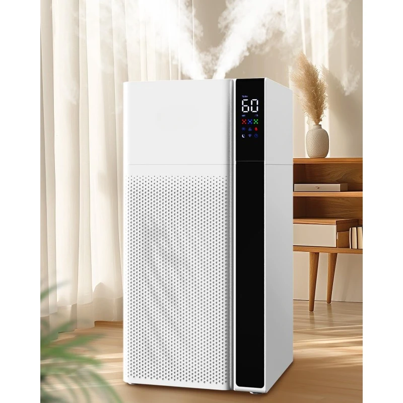 Warm Cool Mist Humidifier Large Room,5.3Gal/20L Whole House Humidifiers for Home,Quickly Evenly Humidify Larger Areas,Top Fill