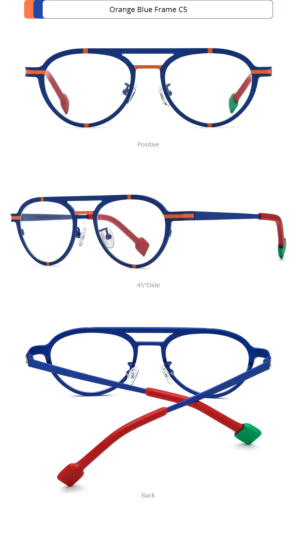 FONEX Reines Titan Brillengestell Damen 2025, neue trendige Mode, Markendesign, Polygon-Brillen, Herren, hochwertige Brillen 85841 – Detail 11