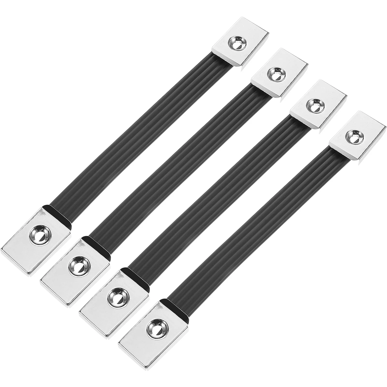 

4Pcs Amplifier Strap Handle Rubber Speaker Handle Heavy-Duty Outdoor Audio Lift Design Fits Most Cabinets