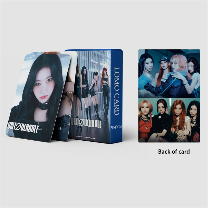 Imagem -03 - Álbum de Cartões Kpop Itzy Lomo Novo Álbum Untouchable Yuna Yuna Yuna Yeji Lia Yujin Chaeryong Cartão Postal Coleção de Fotos 55 Pcs por Conjunto