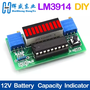 LM3914 10 Segment 3,7 V Lithium 12 V Batterie Kapazität Anzeige Modul Power Level Tester LED Display Elektronische DIY Kits