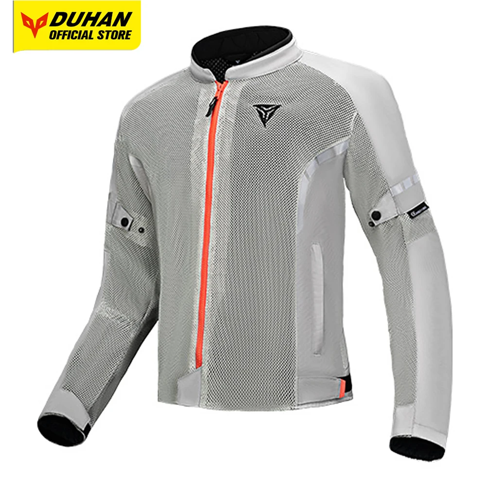 Summer Breathable Motorbike Jacket Anti Drop Motocross Jacket Windproof Motorcycle Riding Jacket Men Wear Resistant Equipment