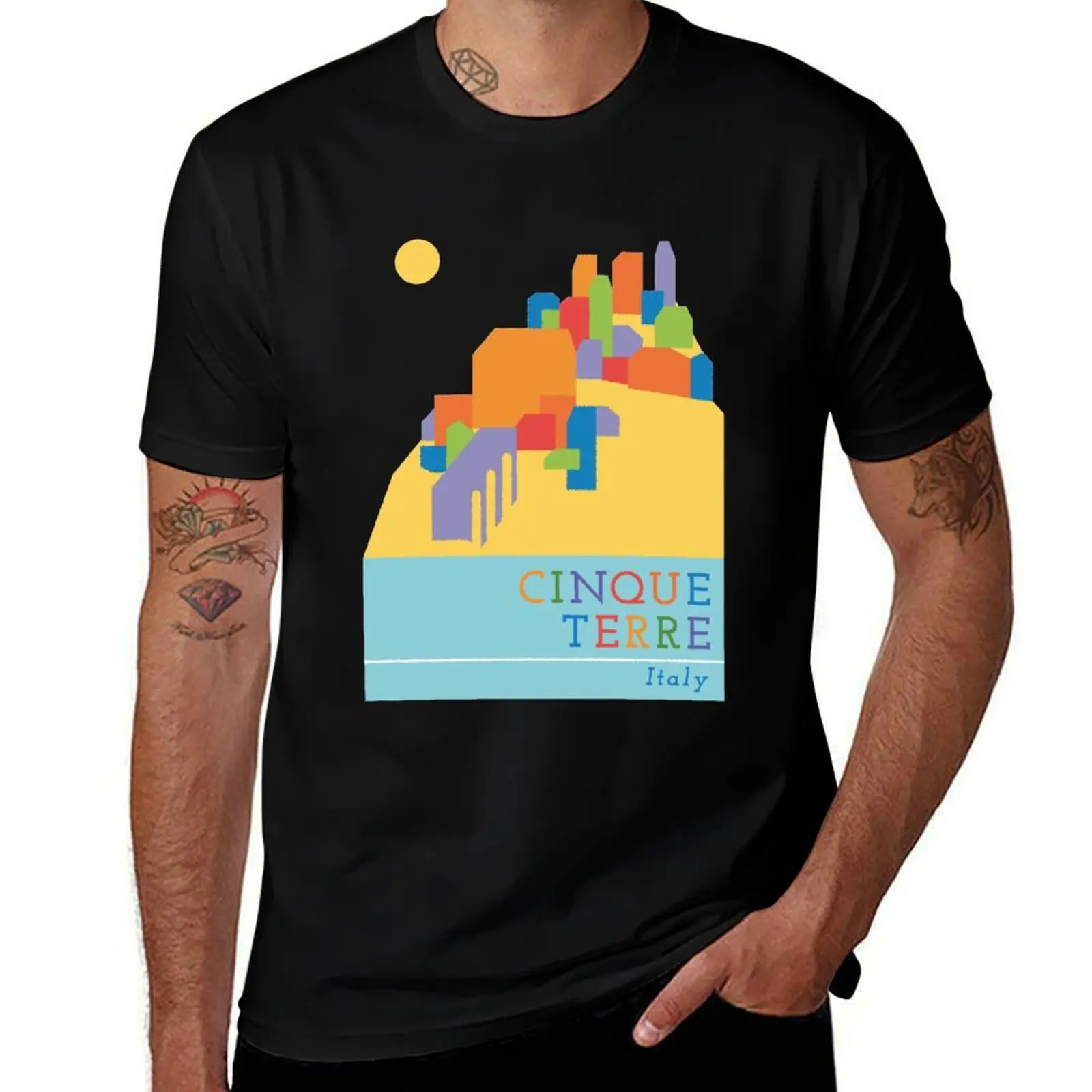 Cinque Terre – Italy T-Shirt Casual Daily Wear Short Sleeve Top