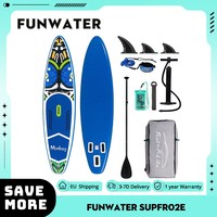 FunWater SUPFR02E Stand Up Paddle Board 350*84*15cm, 12-15 PSI Pressure, 180kg Capacity, High-density PVC, EVA Non-slip