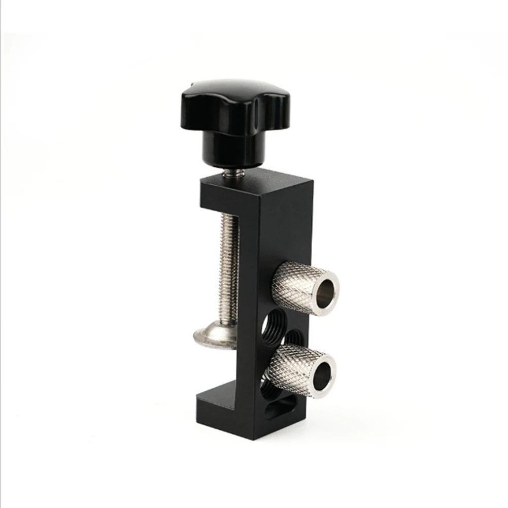 

For Furniture Assembly Color: Black Oblique Hole Locator Tools Drill Placement Tool Aluminum Alloy Construction