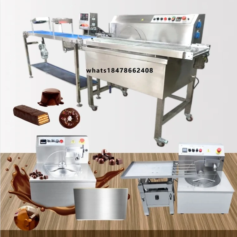 Máquina Templadora Industrial de Chocolate para Fabricación de Recubrimientos