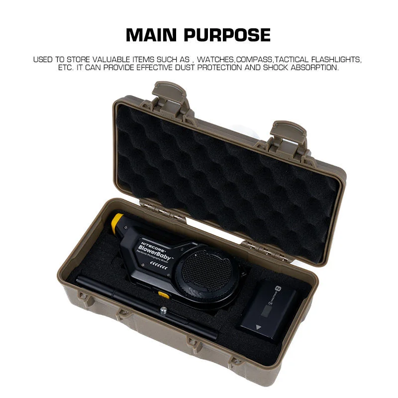 Tactical Equipment Outdoor Shockproof Protection Storage Box Shooting Hunting Laser Box Versatile EDC Flashlight Hard Case - view 4