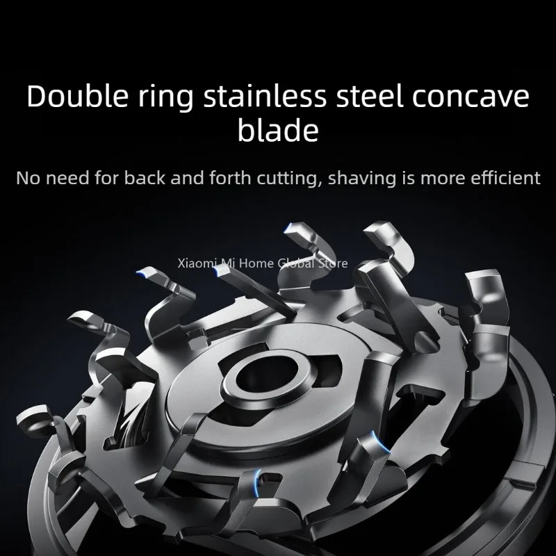 MIJIA Electric Shaver Pro Replacement Blade 360° Floating Head Dual Ring Lock Mijia Electric Shaver Pro Replacement Heads New view 3