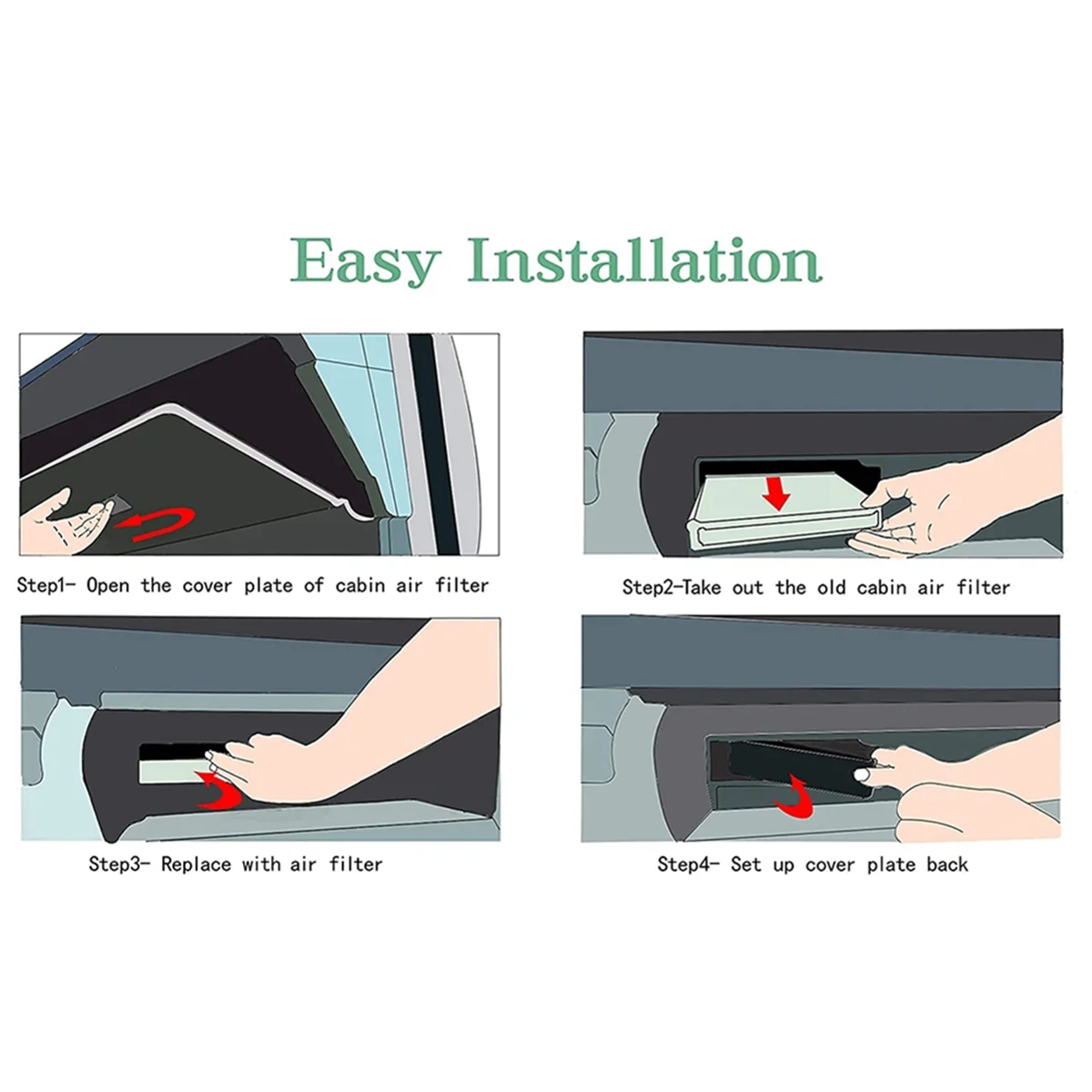 2 pçs filtro de ar da cabine do carro filtro de ar condicionado grade de filtro de ar para mazda 3 mazda 14-18 6 14-19 CX-5 13-19 KD45-61-J6X