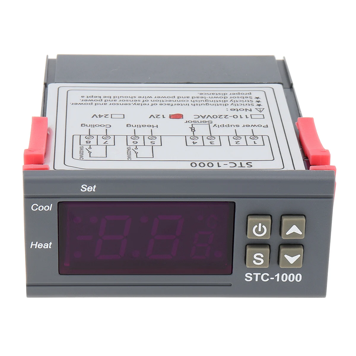 Mini DC12V LCD Digital Temperature Waterproof Controller Thermostat with Relay Warning Function for Domestic Freezer Water Tanks
