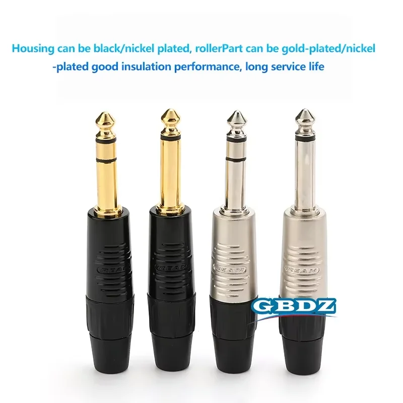 

REAN jack 3.5mm Headphone Stereo Plug 1/8" Metal Shell Gold Nickel Plated Pin Earphone Welding Repair Plug RTP3C