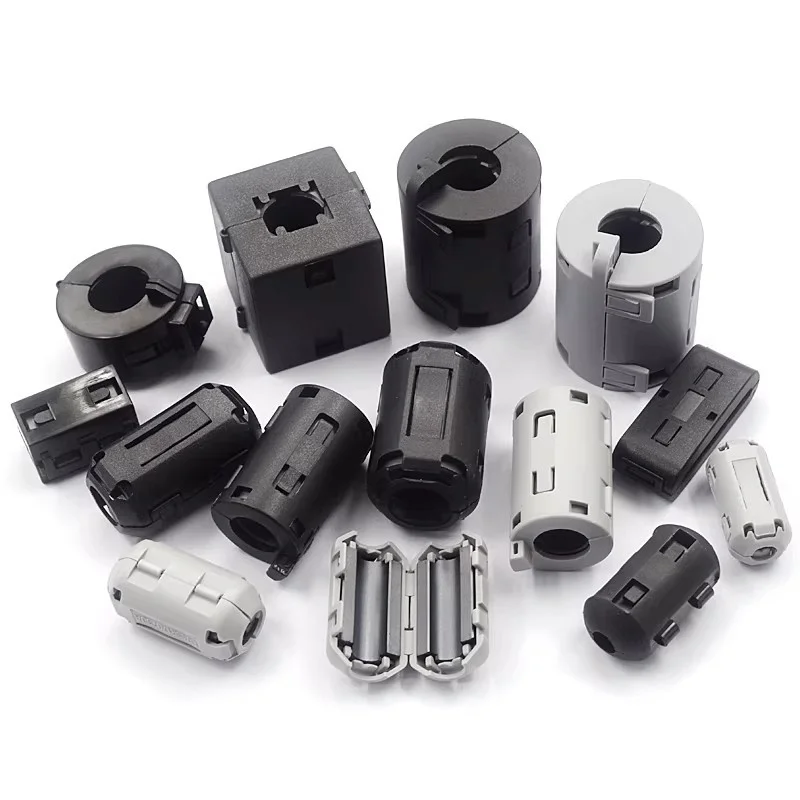 2/5pcs Ferrite CoreCord Ring Choke Bead RFI EMI Noise Suppressor Filter for Power Cord USB Antenna HDMI Audio Cable 3.5/5/7/9/13