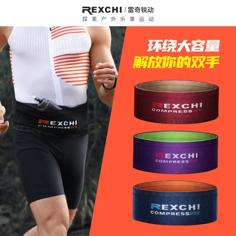 

REXCHI Outdoor Sports Cycling Running Waist Bag Fitness Mountaineering Knitting Hidden Storage Mobile Phone Kettle Waistbag BB09