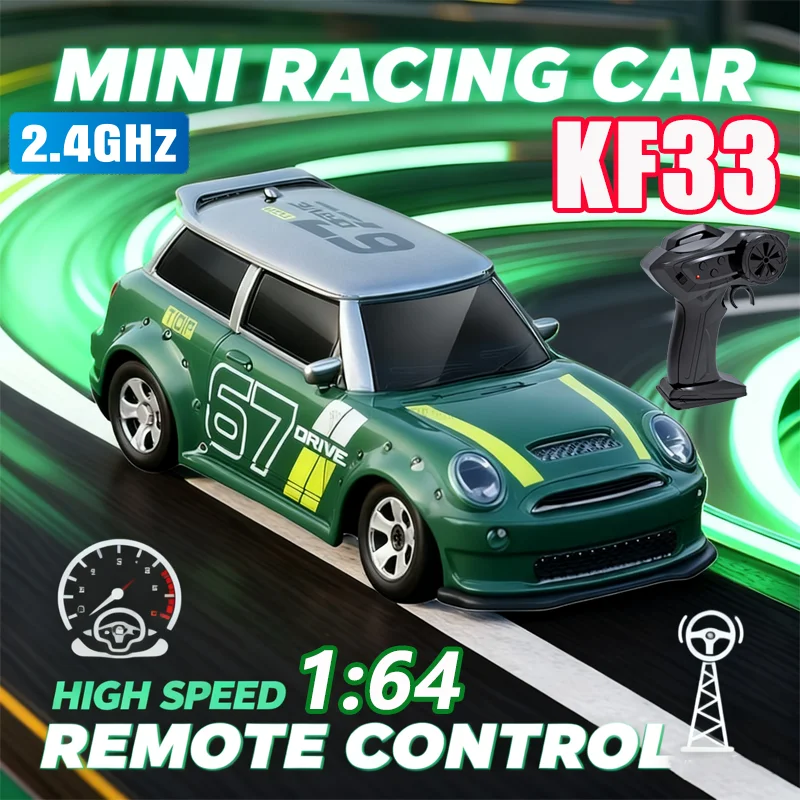 

New KF33 1:64 RC Drift Car 4WD Control Racing Car Toys For Boys Desktop Competition Hobby Gifts Perfect For Kids And Beginners