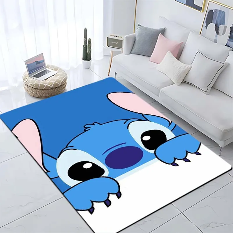 Cartoon extraterrestrial creature pattern carpet Children's room bedside carpet Soft bedroom carpet  area rug