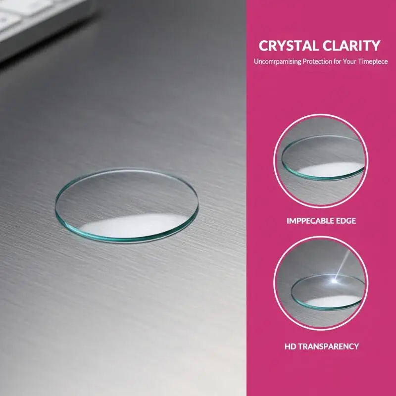 2Pcs Mineral Watch Dial Glass With Flat Types 24 To 38mm Sizes For Watch Glass Replacement Part For Watchmakers Repair
