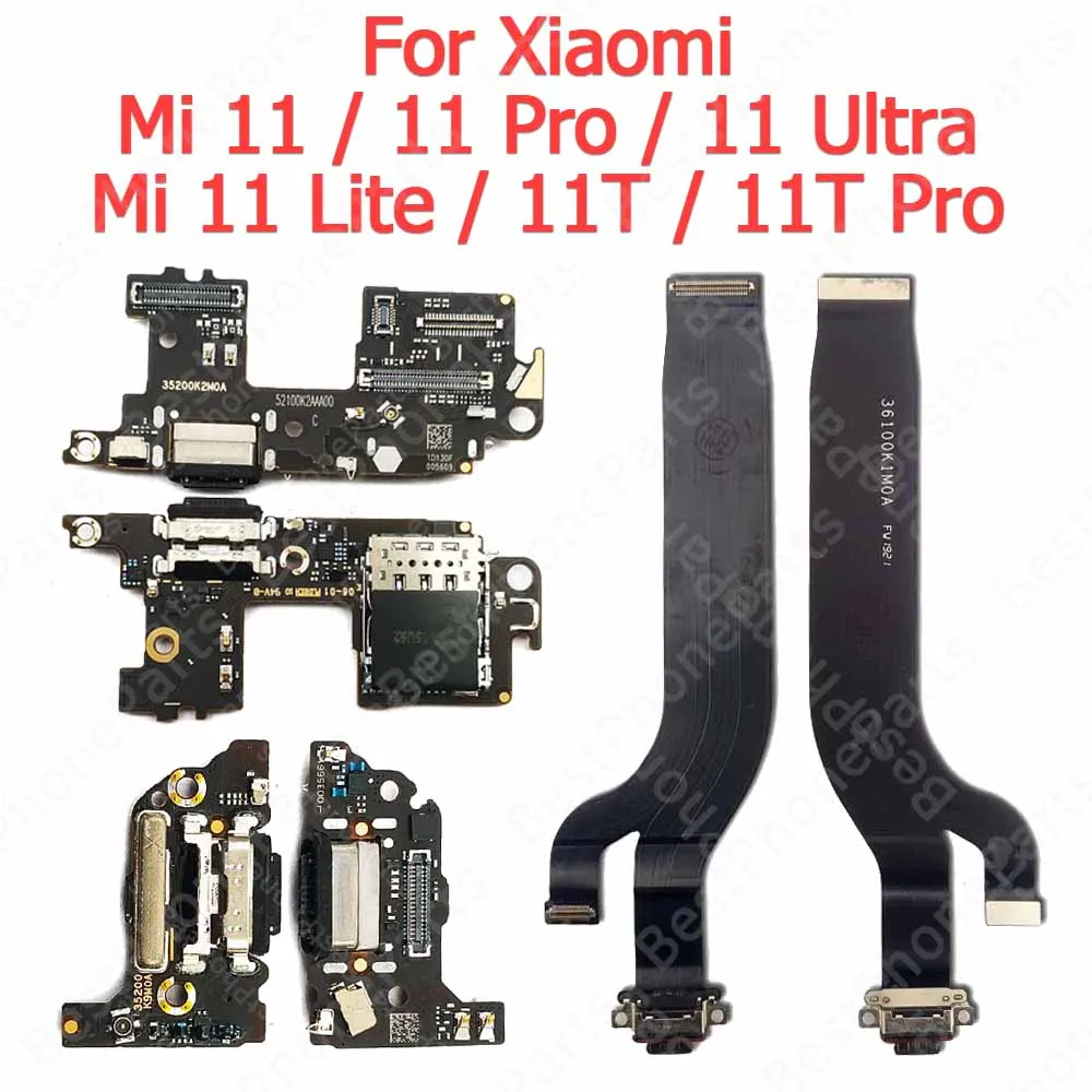 Charge Board For Xiaomi Mi 11 Lite 5G Mi11 Ultra 11T Pro Charging Port Usb Connector Pcb Dock Plate Spare Parts